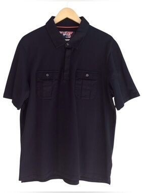 Ted Baker London Lark Military Polo Shirt Black